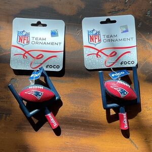FOCO NFL Team Ornament - Red and Blue